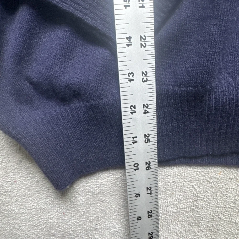 Polo Ralph Lauren Sweater Mens L Navy Blue Lambs Wool Lambs‎ Wool Pony  Pullover